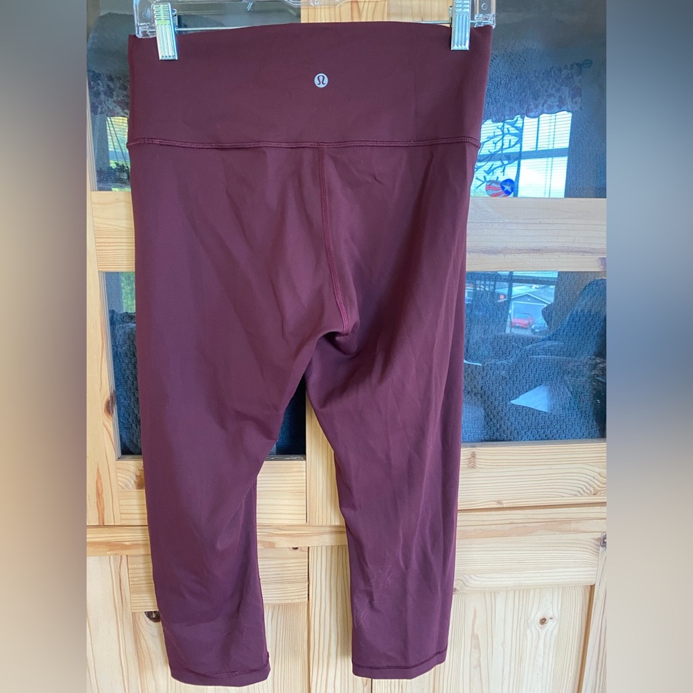 Lululemon Athletica Deep Maroon Leggings - Picture 3 of 5